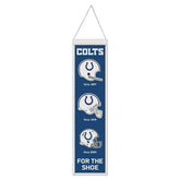 Indianapolis Colts Logo Evolution NFL Wool Banner - Taass near me