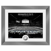 Indianapolis Colts Art Deco Stadium Silver Coin Framed NFL Photo - Taass US
