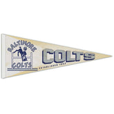 Baltimore Colts Premium Throwback NFL Pennant - Taass discount