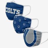 Indianapolis Colts Face Covering NFL Face Mask (3-Pack) - Taass for sale