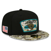 Jacksonville Jaguars 2021 NFL On-Field Salute to Service New Era 59FIFTY Fitted Cap - Taass sale