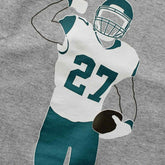 Leonard Fournette #27 Jacksonville Jaguars Silhouette NFL T-Shirt - Taass online