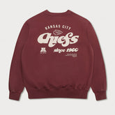 Kansas City Chiefs L&L '96 Classics NFL Crewneck Sweater Maroon - Taass discount