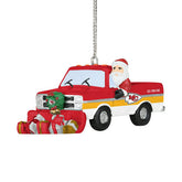 Kansas City Chiefs NFL Snow Plow Truck Christmas Ornament - Taass near me