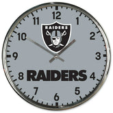 Las Vegas Raiders Chrome NFL Team Design Wall Clock - Taass for sale