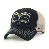 Las Vegas Raiders Vintage Wabash '47 Clean Up Trucker NFL Cap Black - Taass US