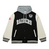 Oakland Raiders Courtside Fleece Full-Snap NFL Jacket - Taass discount