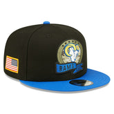 Los Angeles Rams 2022 NFL On-Field Salute to Service New Era 9FIFTY Snapback Cap - Taass discount