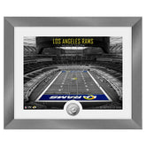 Los Angeles Rams Art Deco Stadium Silver Coin Framed NFL Photo - Taass sale