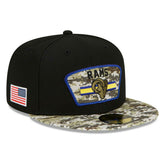 Los Angeles Rams 2021 NFL On-Field Salute to Service New Era 59FIFTY Fitted Cap - Taass for sale
