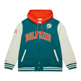 Miami Dolphins Courtside Fleece Full-Snap NFL Jacket - Taass near me