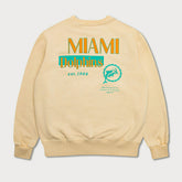 Miami Dolphins L&L '96 Classics NFL Crewneck Sweater Beige - Taass sale