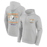 Miami Dolphins 1972 AFC Champions NFL Hoodie Gray - Taass near me