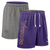 Minnesota Vikings 2025 NFL Sideline Reversible Mesh Nike Dri-FIT Shorts Purple - Taass near me