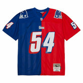 Tedy Bruschi #54 New England Patriots Split Legacy Throwback NFL Jersey Blue/Red - Taass discount