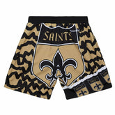 New Orleans Saints Mitchell & Ness Jumbotron 2.0 NFL Shorts - Taass for sale