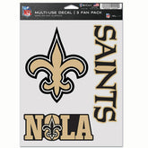 New Orleans Saints Multi-Use NFL Decals Set (3 Pcs.) - Taass US