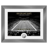 New Orleans Saints Art Deco Stadium Silver Coin Framed NFL Photo - Taass discount