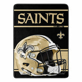 New Orleans Saints Run Super Plush NFL Throw - Taass online