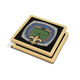 New Orleans Saints YouTheFan 3D NFL Stadium Coasters (2-Piece) - Taass for sale