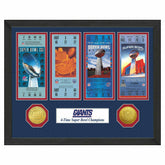 New York Giants Super Bowl Tickets Bronze Coins Framed NFL Photo - Taass discount