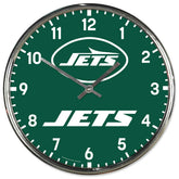 New York Jets Chrome NFL Team Design Wall Clock - Taass for sale