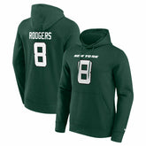 Aaron Rodgers #8 New York Jets Player NFL Hoodie Green - Taass online