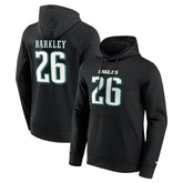 Saquon Barkley #26 Philadelphia Eagles Player NFL Hoodie Black - Taass for sale