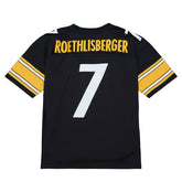 Ben Roethlisberger #7 Pittsburgh Steelers 2004 Legacy Throwback NFL Jersey Black - Taass discount