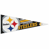 Pittsburgh Steelers Big Logo Premium Football NFL Pennant - Taass US