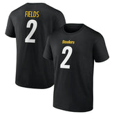 Justin Fields #2 Pittsburgh Steelers Player NFL T-Shirt Black - Taass sale
