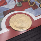 Christian McCaffrey San Francisco 49ers Artist Proof Bronze Coin NFL Photo Frame - Taass US