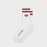 San Francisco 49ers L&L '90 Classics NFL Crew Socks White - Taass online