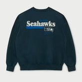 Seattle Seahawks L&L '96 Classics NFL Crew Sweater Navy - Taass discount