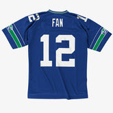 Fan #12 Seattle Seahawks Mitchell & Ness Throwback NFL Jersey Blue - Taass US