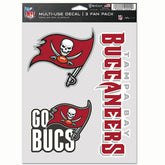 Tampa Bay Buccaneers Multi-Use NFL Decals Set (3 Pcs.) - Taass US