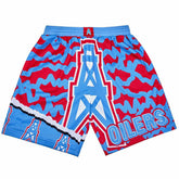 Houston Oilers Mitchell & Ness Jumbotron 2.0 NFL Shorts - Taass discount