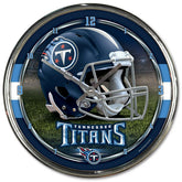 Tennessee Titans WinCraft Chrome NFL Wall Clock - Taass discount