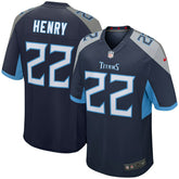 Derrick Henry #22 Tennessee Titans Nike Game NFL Football Jersey Navy - Taass for sale
