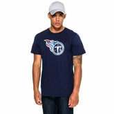 Tennessee Titans Team Logo Football NFL T-Shirt Navy - Taass for sale