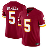 Jayden Daniels #5 Washington Commanders Sewn Down Limited NFL Jersey Burgundy - Taass US