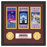 Washington Commanders Super Bowl Tickets Bronze Coins Framed NFL Photo - Taass for sale