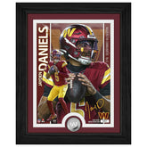 Jayden Daniels Washington Commanders Artist Proof Silver Coin NFL Photo Frame - Taass online