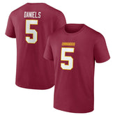 Jayden Daniels #5 Washington Commanders Player NFL T-Shirt Red - Taass online