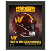 Washington Commanders NFL Team Helmet Framed Photo - Taass US