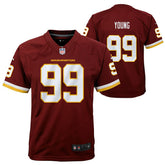 Chase Young #99 Washington Football Team Nike Game NFL Jersey Red (YOUTH) - Taass for sale