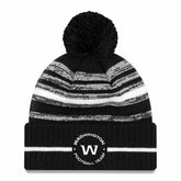 Washington Football Team Black & White 2021 NFL Sideline New Era Sport Knit Hat - Taass near me
