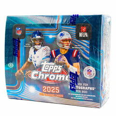 2025 Topps Chrome Football NFL Hobby Jumbo Box - Taass discount
