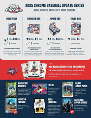 2025 Topps Chrome Update Baseball MLB Blaster Box - Taass near me