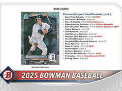 2025 Bowman Baseball MLB Blaster Box - Taass discount